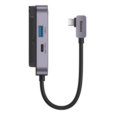 3. Uniwersalny HUB USB do tabletu / smartfona 6w1 USB-C Baseus PadJoy - ciemnoszary