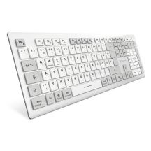 Sharkoon OfficePal K30W wh klawiatura Dom/Biuro USB QWERTZ Niemiecki Biały