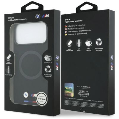 8. Etui BMW M Silicon Logo MagSafe na iPhone 17 Pro Max - czarne
