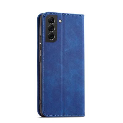 3. Magnet Fancy Case etui do Samsung Galaxy S22+ (S22 Plus) pokrowiec portfel na karty kartę podstawka niebieski