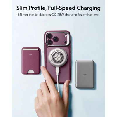 6. Etui ESR Classic Hybrid Kickstand MagSafe na iPhone 18 Pro Max / 17 Pro Max - dark cherry mat