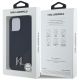 8. Etui Karl Lagerfeld Silicone Shadow Metal Initial MagSafe do iPhone 15 Pro Max czarny