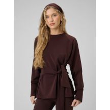 Bluza regular z wiązaniem i modalem damska 4F 4FRSS26TSWSF2784-80S