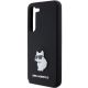 6. Etui Karl Lagerfeld Silicone Choupette Metal Pin na Samsung Galaxy S24 - czarne