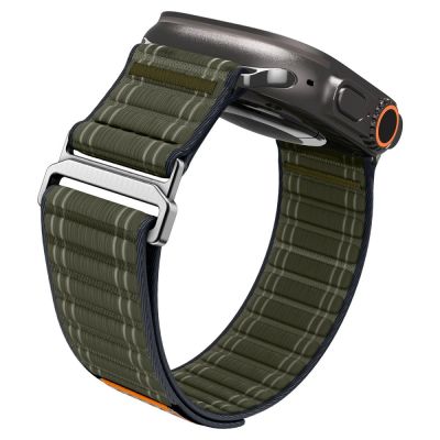 6. Pasek Spigen WBF0 na Apple Watch 44 / 45 / 46 / 49 mm - zielony