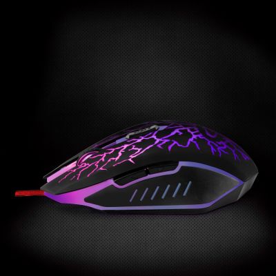 11. Mysz Esperanza Lightning EGM211R (optyczna; 2400 DPI; kolor czarny)