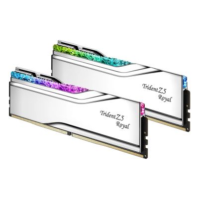 4. G.SKILL TRIDENT Z5 ROYAL RGB DDR5 2X16GB 6400MHZ CL32 XMP3 SILVER F5-6400J3239G16GX2-TR5S