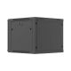 14. Szafa instalacyjna rack wisząca 19" 9U 600x600 czarna drzwi perforowane Lanberg (flat pack)