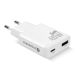 2. EVERACTIVE ŁADOWARKA SIECIOWA GAN 1 X USB, 1 X USB-C QUICK CHARGE 3.0 45W BIAŁA SC-460Q