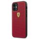 2. Etui Ferrari On Track Perforated na iPhone 12 mini - czerwone