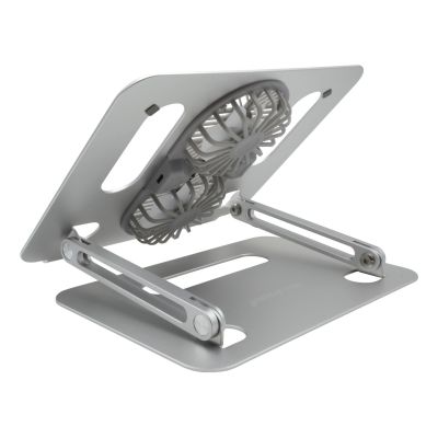 3. RealPower 495562 stojak na laptop Podstawka na notebooka Stal nierdzewna 43,2 cm (17")