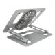 3. RealPower 495562 stojak na laptop Podstawka na notebooka Stal nierdzewna 43,2 cm (17")