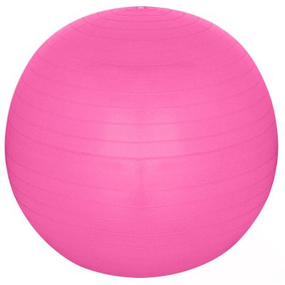 14. PIŁKA GIMNASTYCZNA DO ĆWICZEŃ FITNESS 75CM ANTIBURST RÓŻOWA