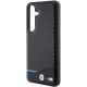6. Etui BMW Leather Carbon na Samsung Galaxy S24 - czarne