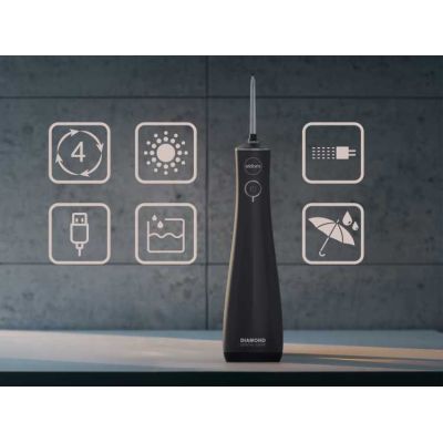 9. ELDOM IRYGATOR RY200C 230 ML BEZPRZEWODOWY, CZAS PRCY 60 MIN. CZAS ŁADOWANIA OK. 6 H ,ETUI PODRÓŻNE, PRZEWÓD USB, IPX7 CZARNY