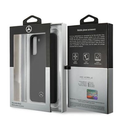 8. Etui Mercedes Silicone Line na Samsung Galaxy S21 - czarne