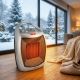 9. Termowentylator elektryczny Esperanza EHH006 (1500W; 3 stopnie grzania; kolor czarny, kolor srebrny)