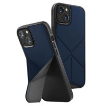 Etui UNIQ Transforma Magclick Charging na iPhone 14 Plus - niebieskie