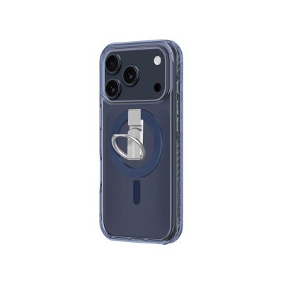 4. Etui AMAZINGTHING Titan Pro Grip Ring Set na iPhone 17 Pro kompatybilne z MagSafe - niebieskie