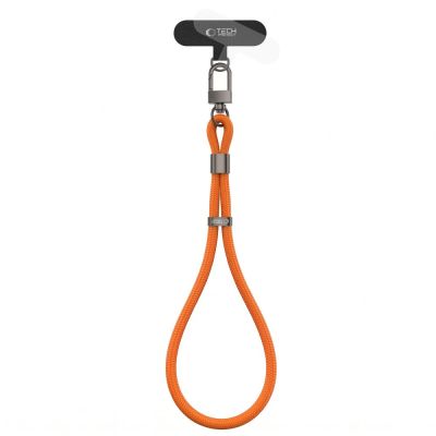 2. Smycz Tech-Protect C11S Rope Wrist Strap do telefonu - pomarańczowa