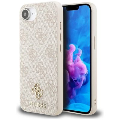 Etui Guess 4G Small 4G and Classic MagSafe na iPhone 16e - różowe