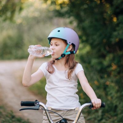 9. Kask rowerowy BMX/hulajnoga Wozinsky 54-58 cm - gradient różowy
