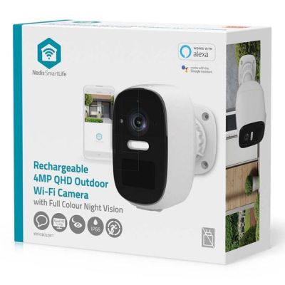 7. Kamera zewnętrzna Nedis Smartlife Wifi, IP66, czujnik ruchu, night vision, biały