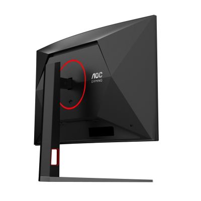 6. Monitor 31,5" AOC G4 C32G4Z 1920x1080px Full HD LCD Curved Czarny, Czerwony