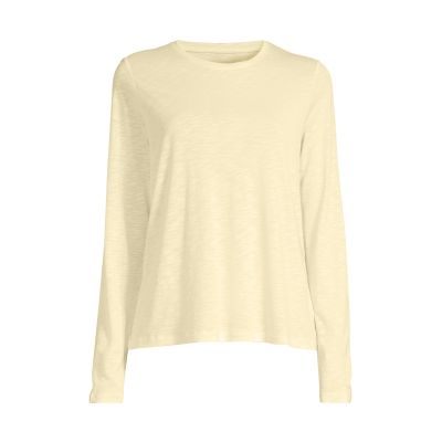 Koszulka damska treningowa Casall Soft Texture Long Sleeve żółty