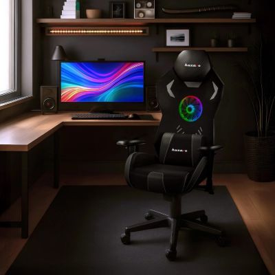 7. Fotel gamingowy Huzaro Combat 7.6 RGB Black