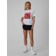 4. T-shirt regular z nadrukiem damski 4F 4FRSS26TTSHF4514-10S