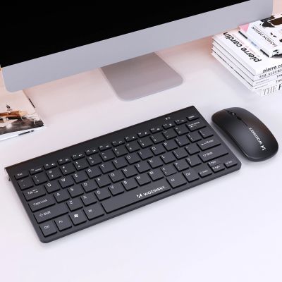 8. Zestaw bezprzewodowy klawiatura mysz bezprzewodowa 2.4 GHz - czarny