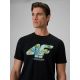 4. T-shirt regular z nadrukiem męski 4F 4FRSS26TTSHM4305-20S