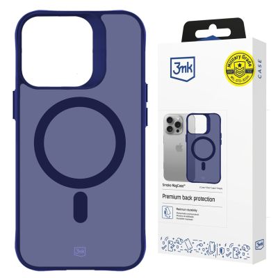 16. Etui 3mk Smoke MagCase na iPhone 16 Pro - niebieskie-półprzezroczyste