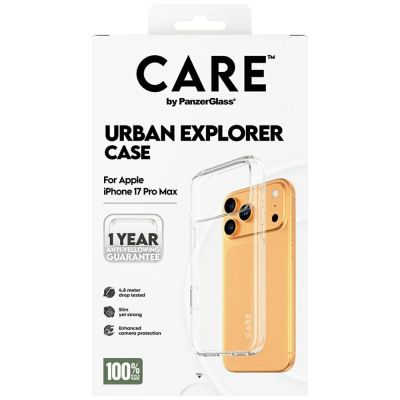 5. Etui CARE by PanzerGlass Flagship Urban Explorer w. Clear Frame na iPhone 17 Pro Max - przezroczyste