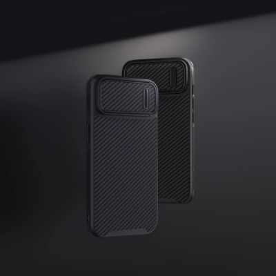 7. Nillkin Synthetic Fiber S Case etui iPhone 14 Pro Max z osłoną na aparat czarny