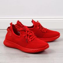 Buty sportowe tekstylne NEWS M EVE266B czerwone 