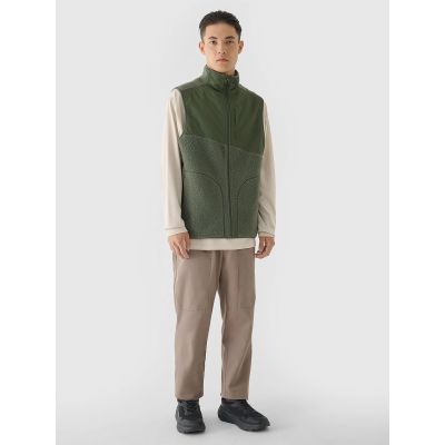 Bezrękawnik sherpa ze stójką męski 4F 4FRAW24TVESM172-43S