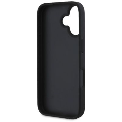 7. Etui Guess Grained Big 4G Logo Small Classic Logo na iPhone 16 - czarne