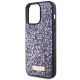 6. Etui Guess Rhinestone Metal Logo na iPhone 15 Pro - różowe