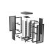 14. Szafa instalacyjna rack stojąca 19" 37U 800X800 czarna drzwi perforowane LCD Lanberg (Flat Pack)
