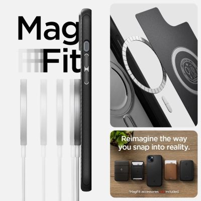 9. Etui Spigen Mag Armor na iPhone 14 Plus - czarny mat