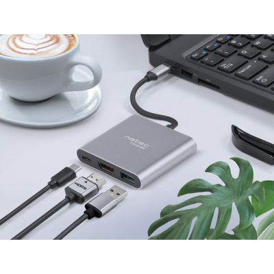 4. NATEC MULTI PORT FOWLER MINI (USB-C PD, USB 3.0, HDMI 4K) NMP-1607