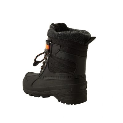 3. Lee Cooper buty zimowe dziecięce śniegowce czarne ocieplane na rzep