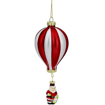 2. BOMBKA SZKLANA FORMÓWKA BALON Z MIKOŁAJEM SASKA GIFT & DECOR