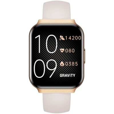 7. Smartwatch Gravity Różowe Złoto Pasek + Bransoleta GT44-2
