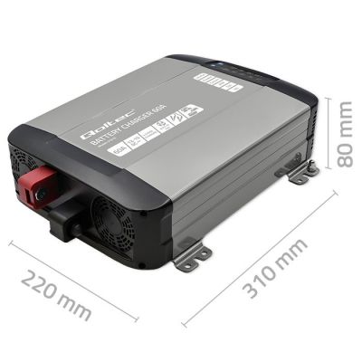 6. Ładowarka Qoltec Inteligentna Monolith do akumulatorów LiFePO4 AGM GEL SLA 60A 12V Szybkie ładowanie