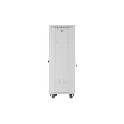 9. LANBERG SZAFA INSTALACYJNA RACK STOJĄCA 19" 32U 600X600 SZARA DRZWI PRZESZKLONE LCD (FLAT PACK) V2