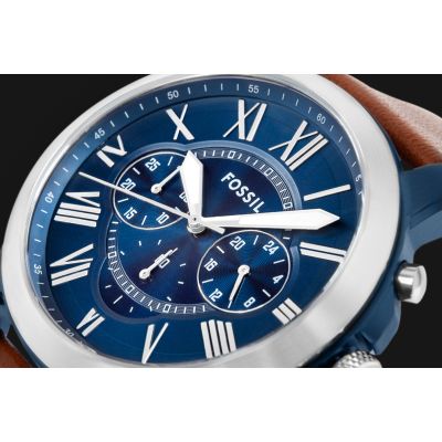 4. Zegarek Męski FOSSIL Grant Leather FS5151 + BOX