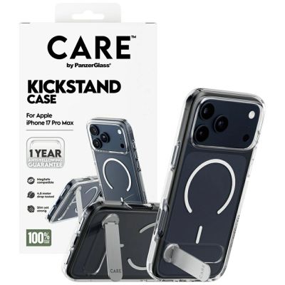 4. Etui CARE by PanzerGlass Feature w. Kickstand MagSafe na iPhone 17 Pro Max - przezroczyste